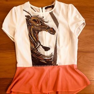 Horse design blouse By THL